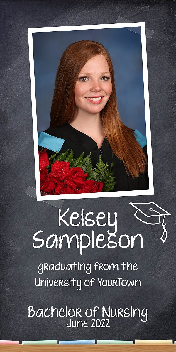 Announcement Card - Blackboard Theme | 4x8CardBBV.jpg